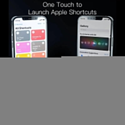 StorePilot smart health ring for energy app interface showing Apple Shortcuts launch feature on smartphone